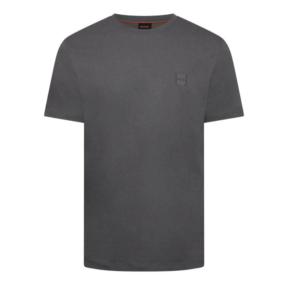 Boss Mens Orange  Cotton T-Shirt / Dark Grey